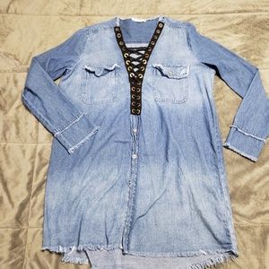 Hot and delicious brand size large jean dress